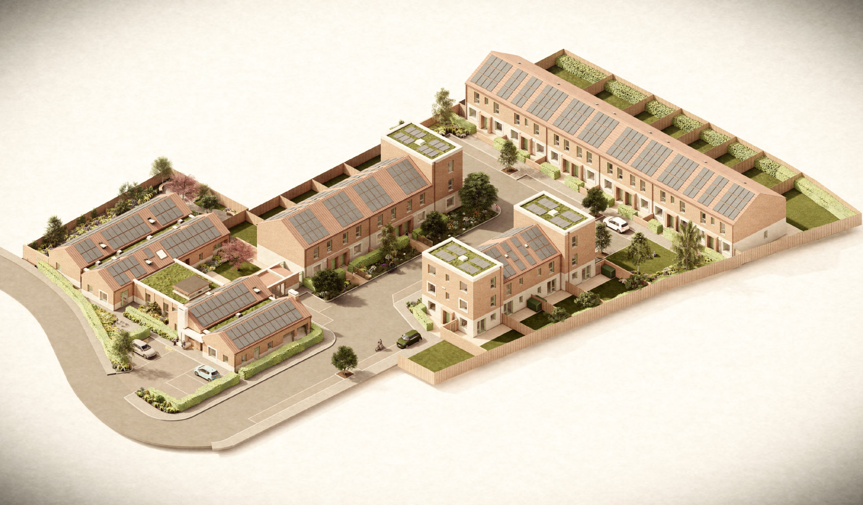 Amethyst Lane, Reading 3d aerial