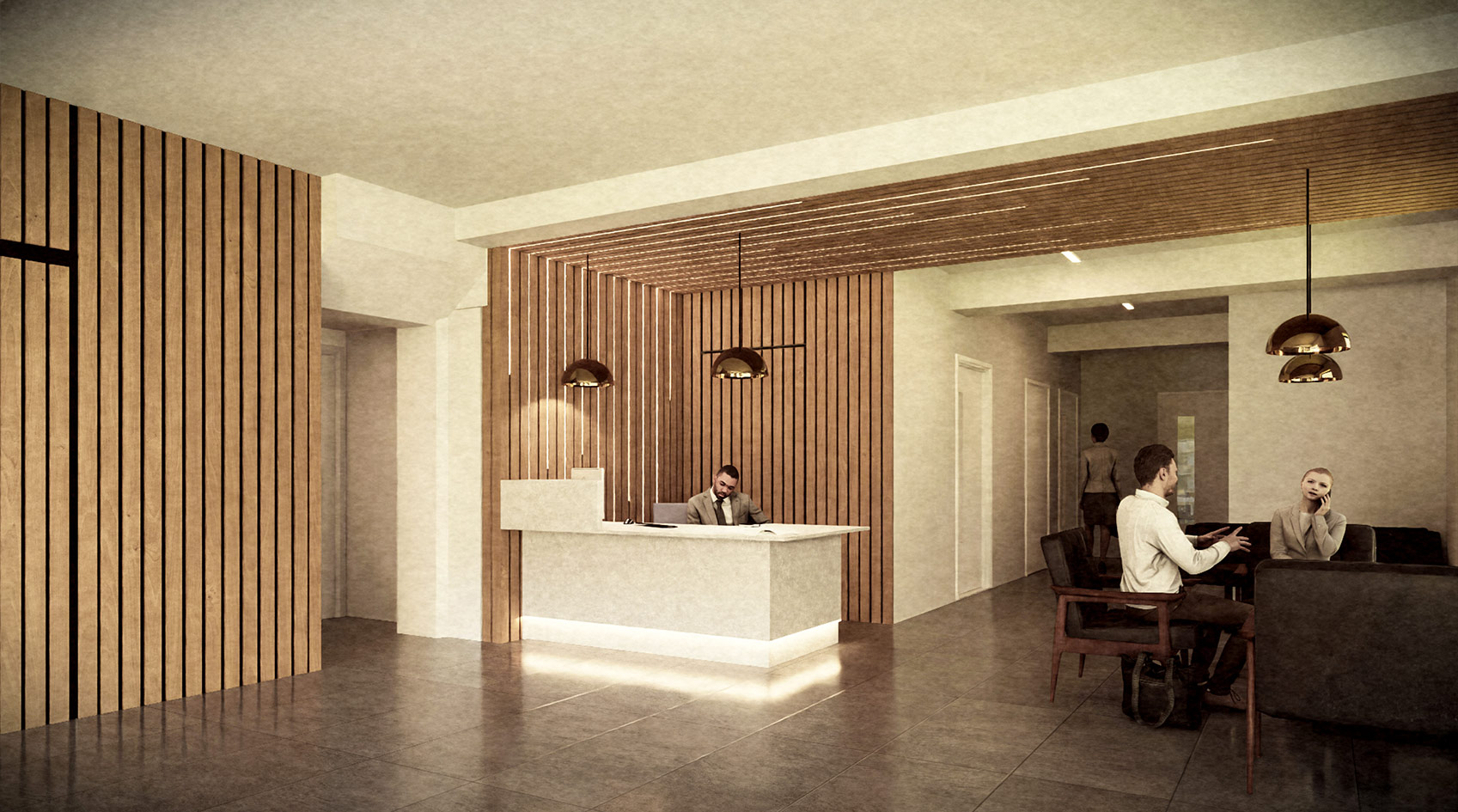 Shelton Street 3d visual of the reception