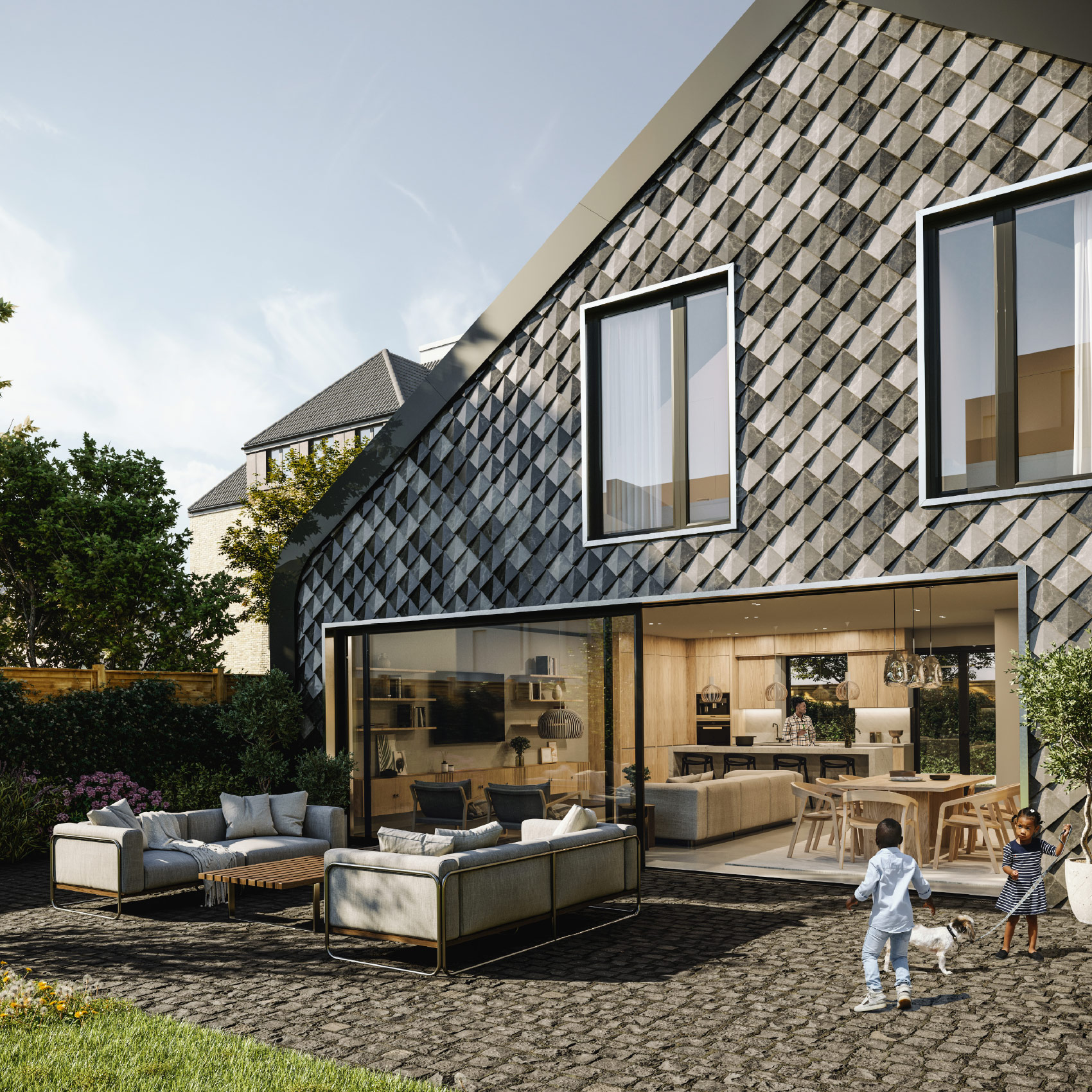 Wilesden Lane, Brondesbury 3d visual of the back entrance