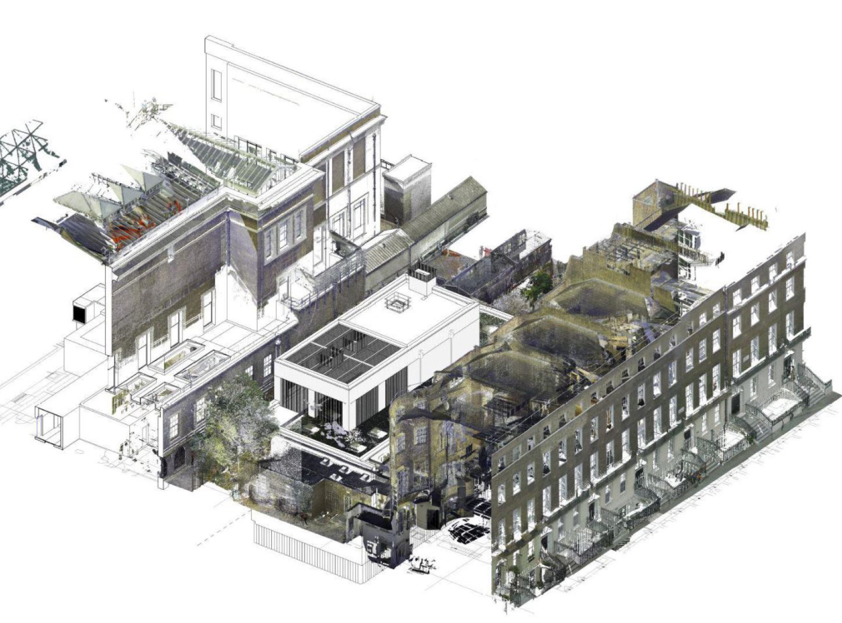 The British Museum, Energy Centre point cloud of the building