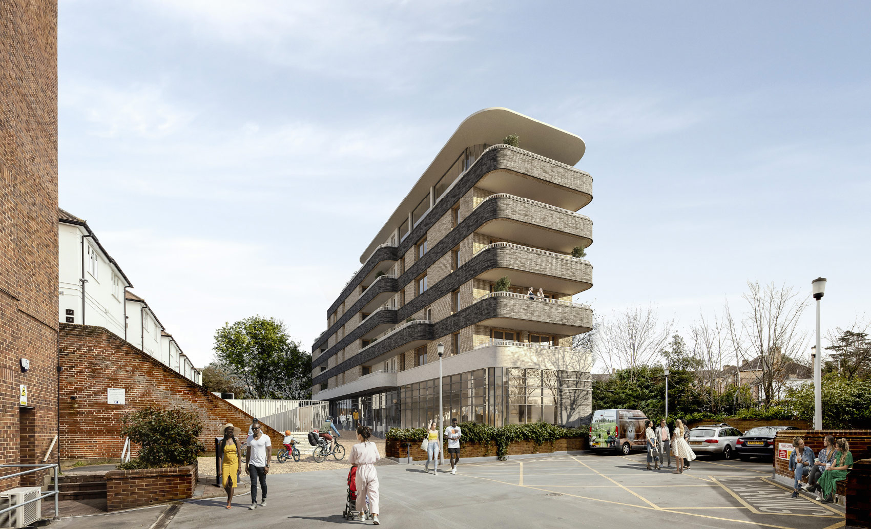 Central Parade, Surbiton 3d visual of approach