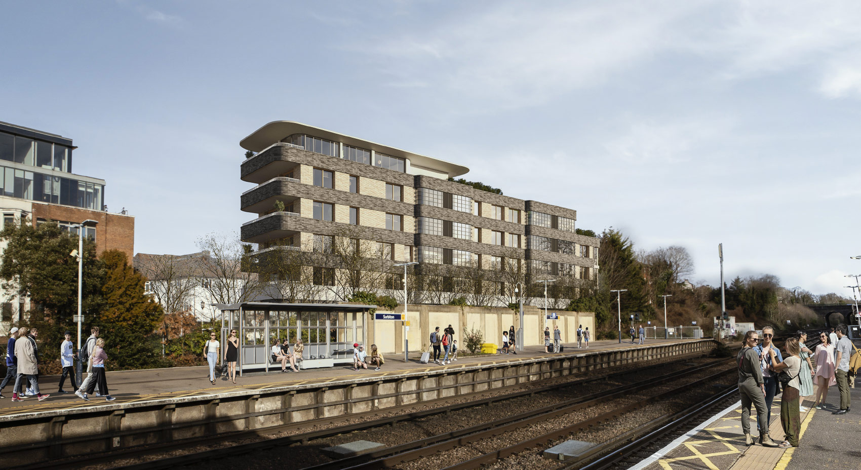 Central Parade, Surbiton 3d visual from Surbiton Station