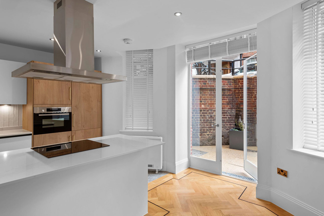 Oakwood Court double doors