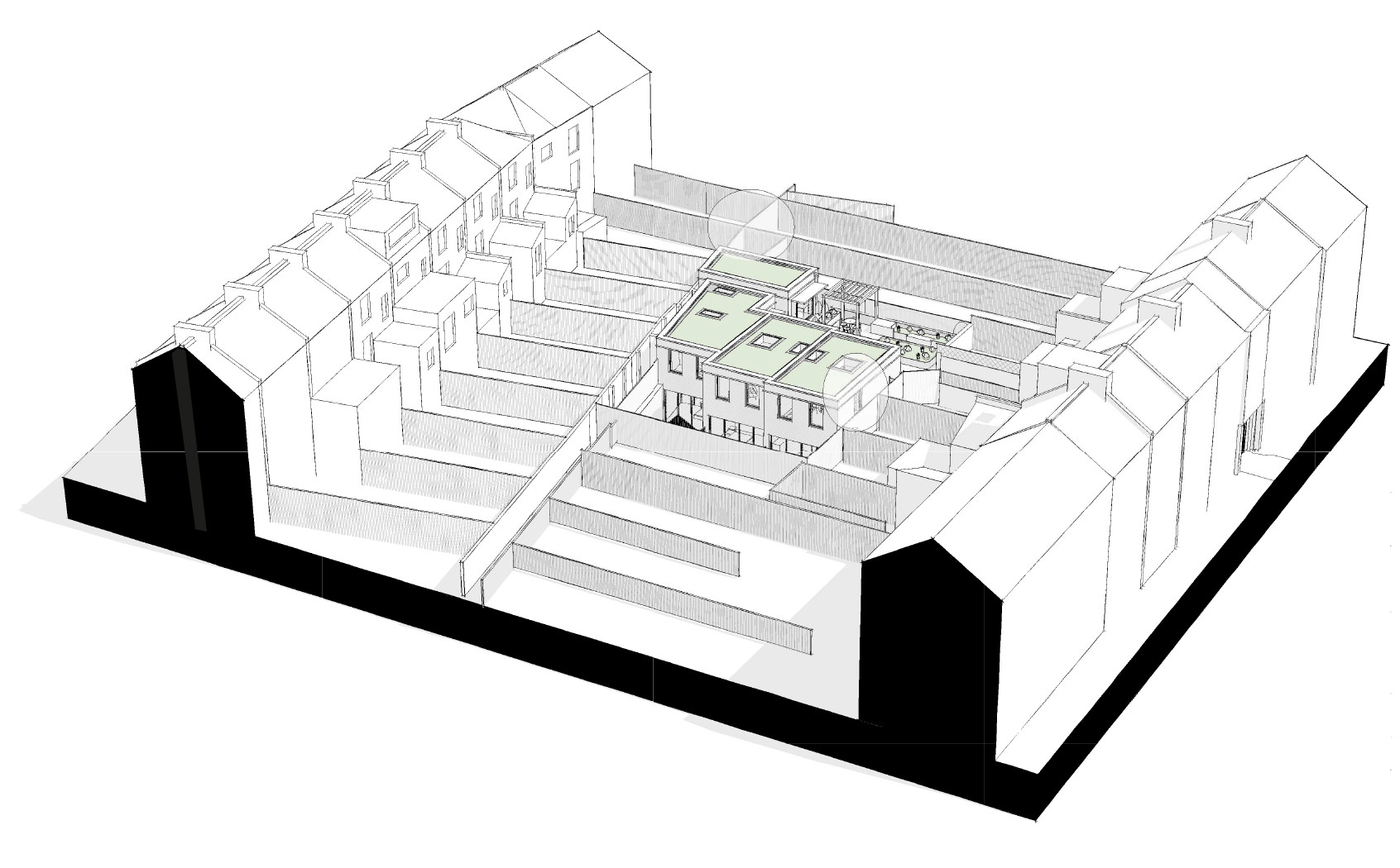 Evershot Road, Finsbury Park, London, 3d visual