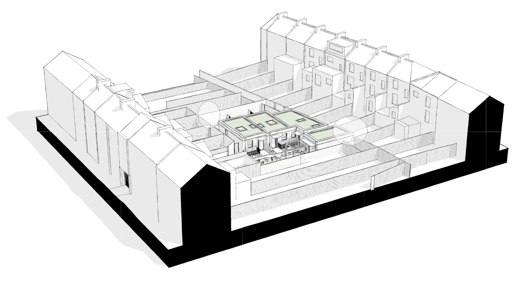 Evershot Road, Finsbury Park, London, 3d visual