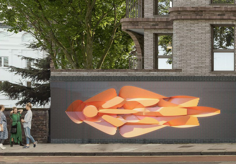 Harrow Road, Westminster, London 3d visual of proposed public art wall