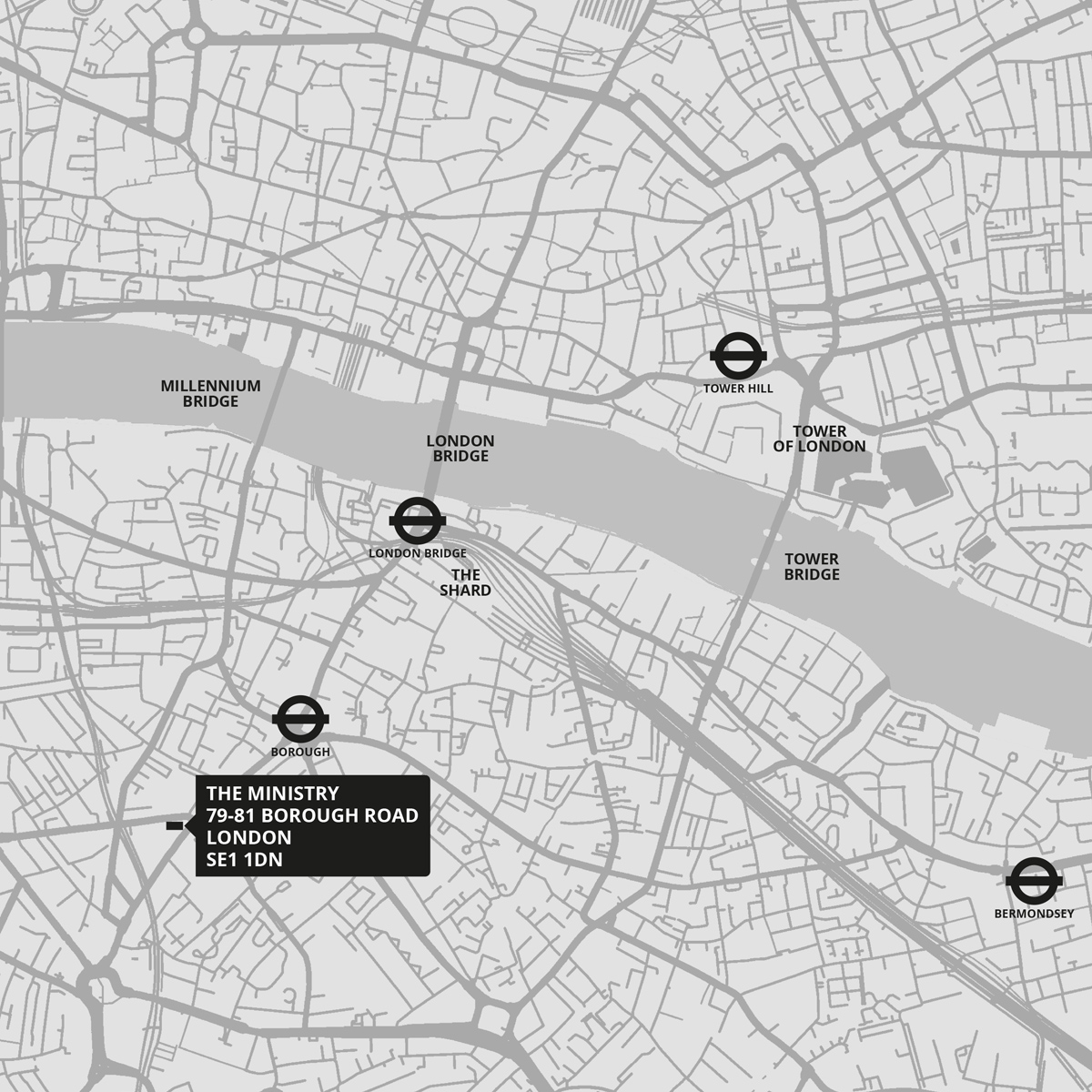 City of London Map locating office